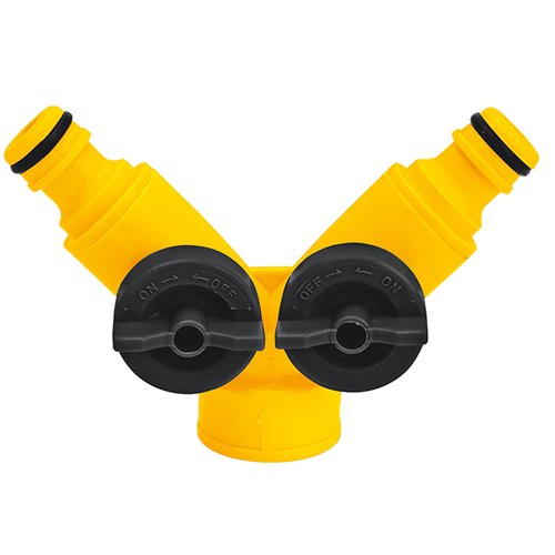 DMAX ÇİFTLİ VE VANALI MUSLUK ADAPTÖRÜ 1/2-3/4